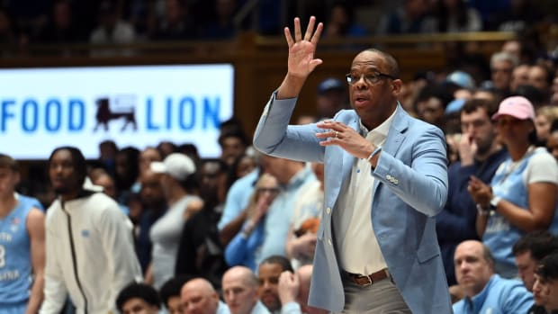 UNC basketball head coach Hubert Davis